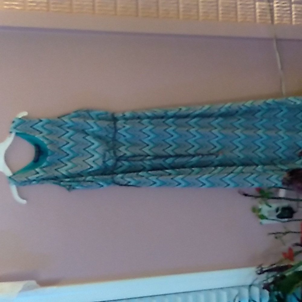 Blue and Turquoise Dress
